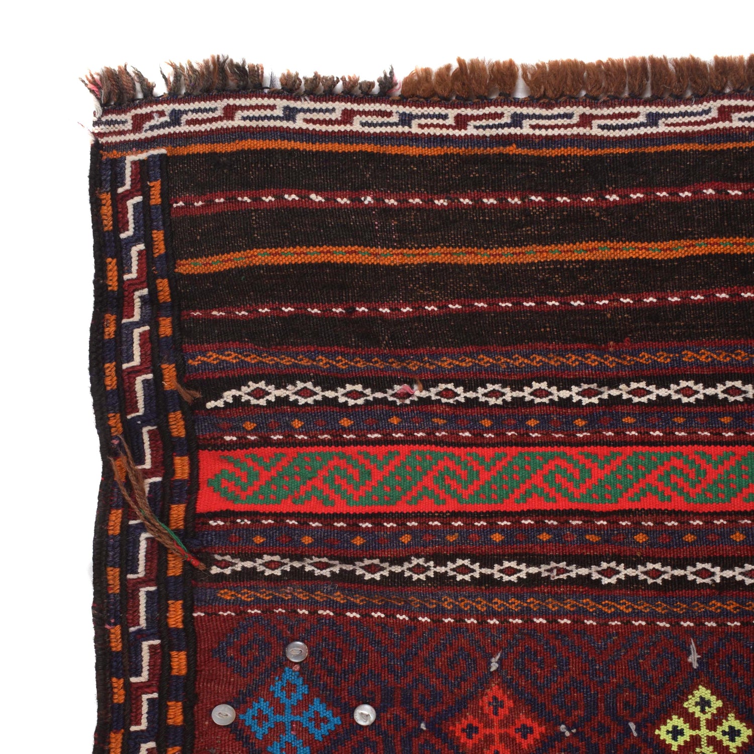 Handmade Flatweave Kilim 4' 6" x 6' 5" ft / 137 x 196 cm - No. W17676