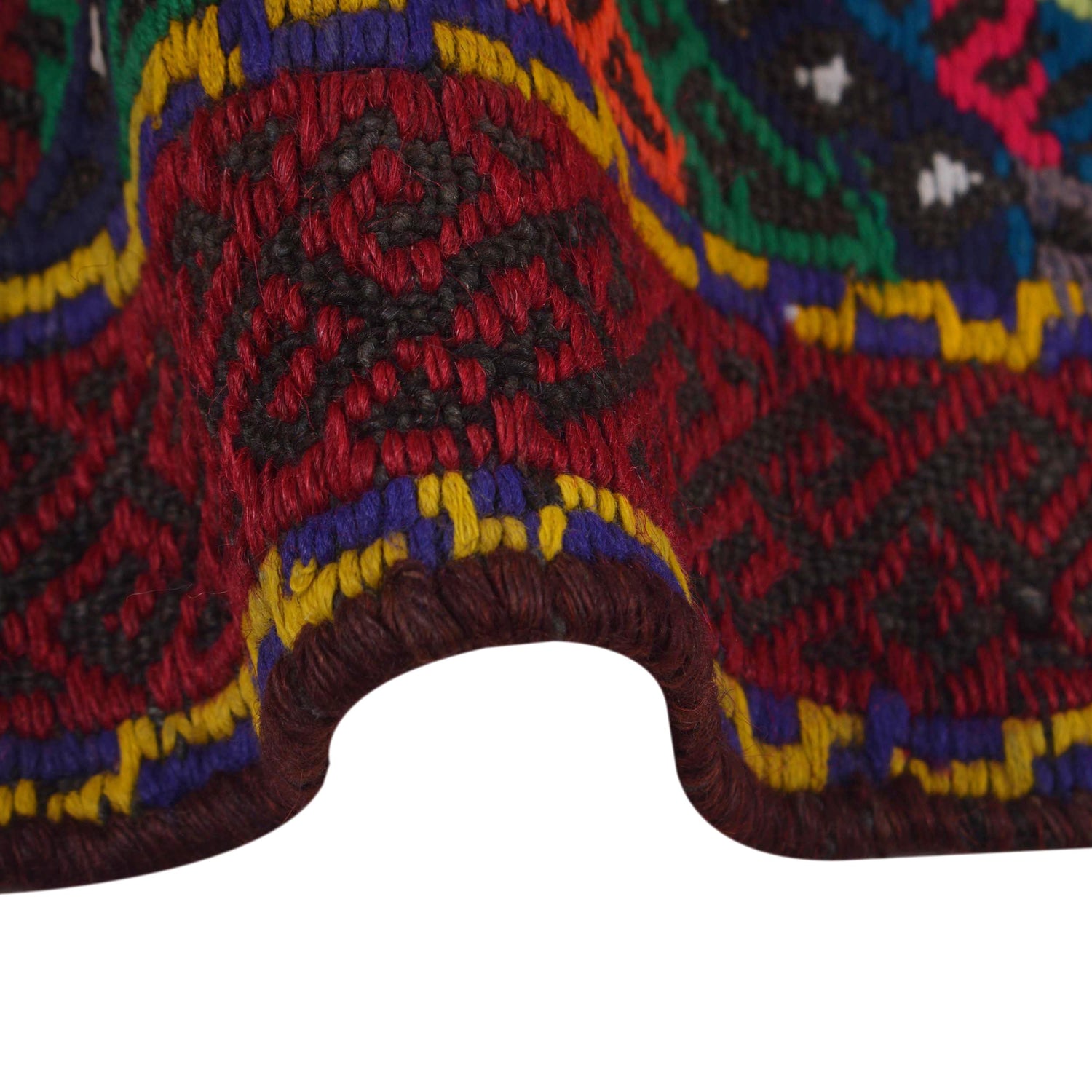 Hand Knotted Suzuni Kelim Runner 2' 1" x 7' 4" ft / 63 x 223 cm - No. W17678