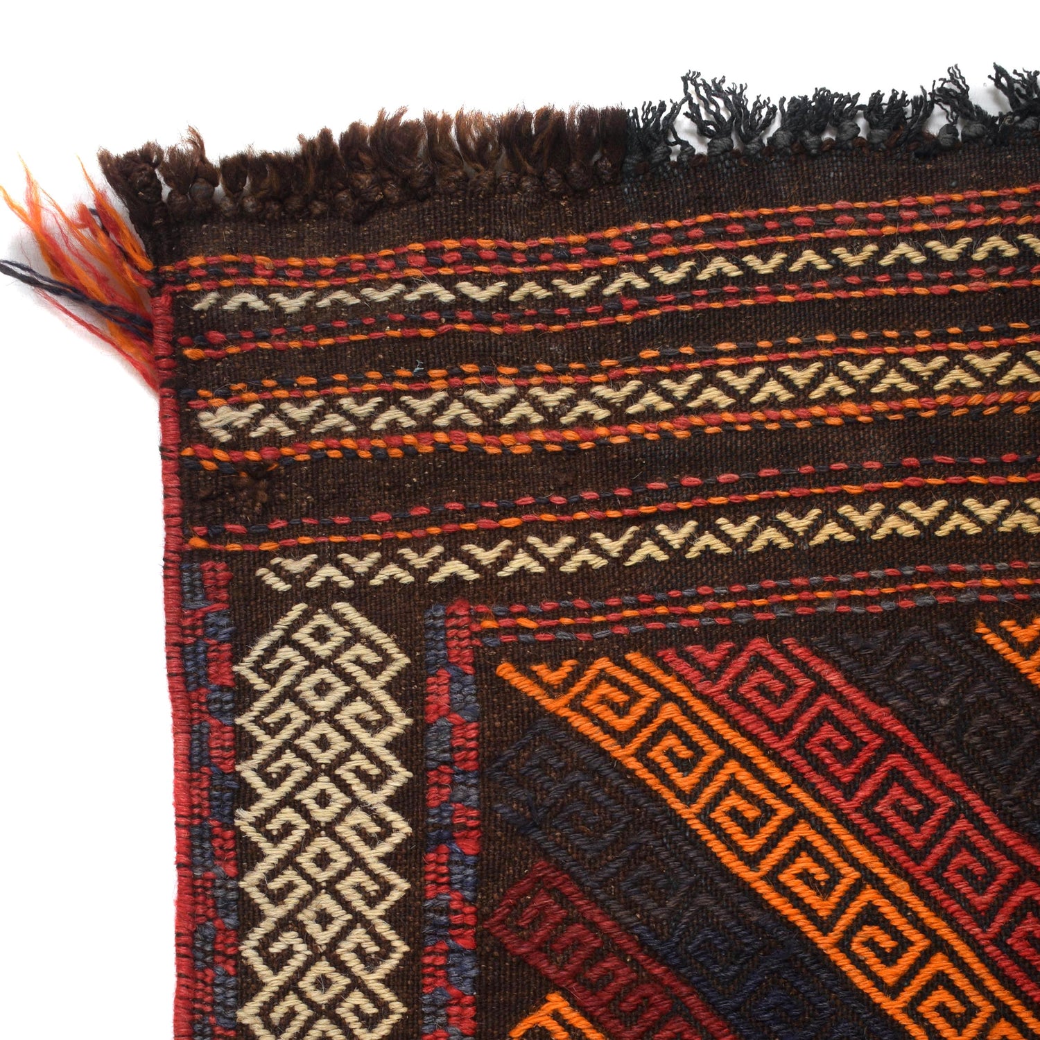 Hand Knotted Suzuni Kelim Runner 1' 11" x 6' 4" ft / 58 x 194 cm - No. W17683