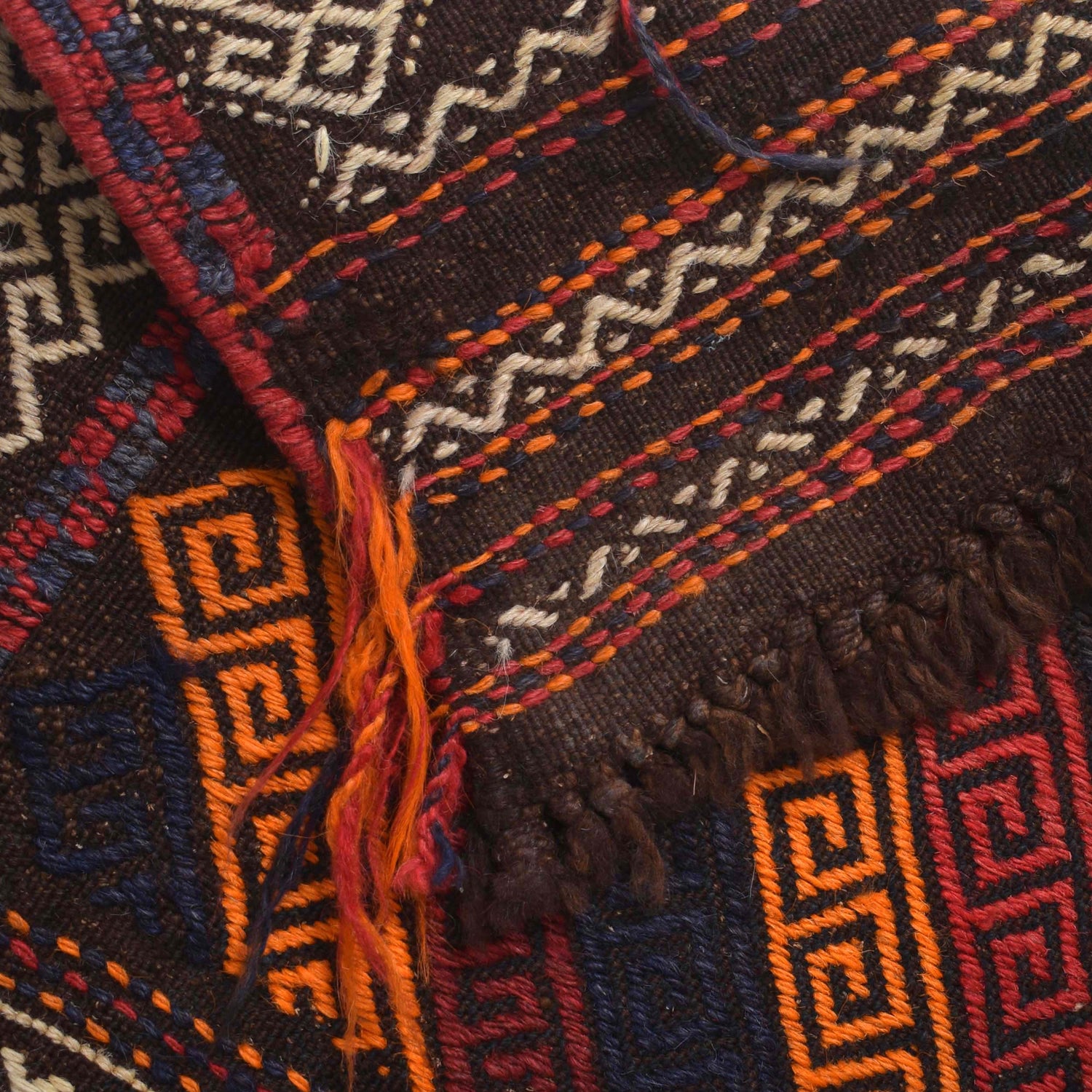 Hand Knotted Suzuni Kelim Runner 1' 11" x 6' 4" ft / 58 x 194 cm - No. W17683