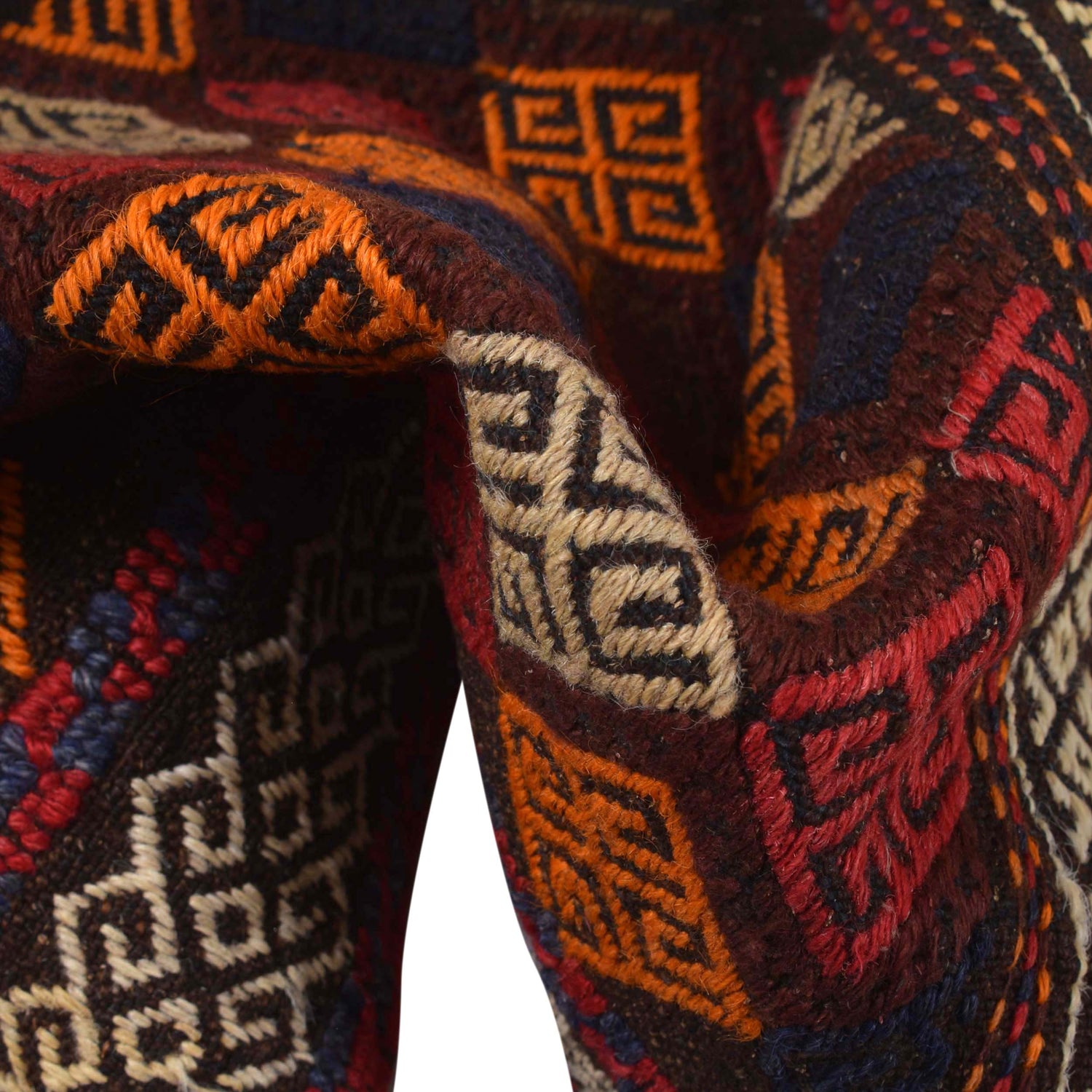 Hand Knotted Suzuni Kelim Runner 1' 11" x 6' 4" ft / 58 x 194 cm - No. W17683