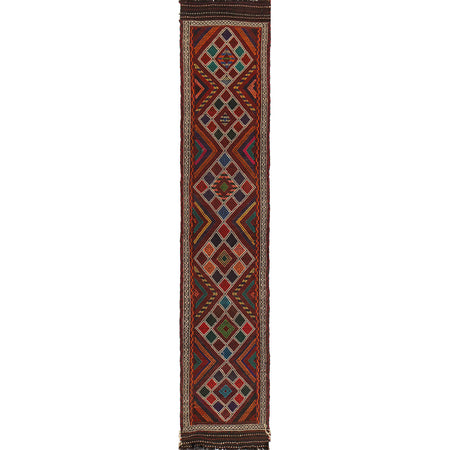 Handmade Suzani Kilim Runner 2' 2" x 11' 8" ft / 67 x 356 cm - No. W17686