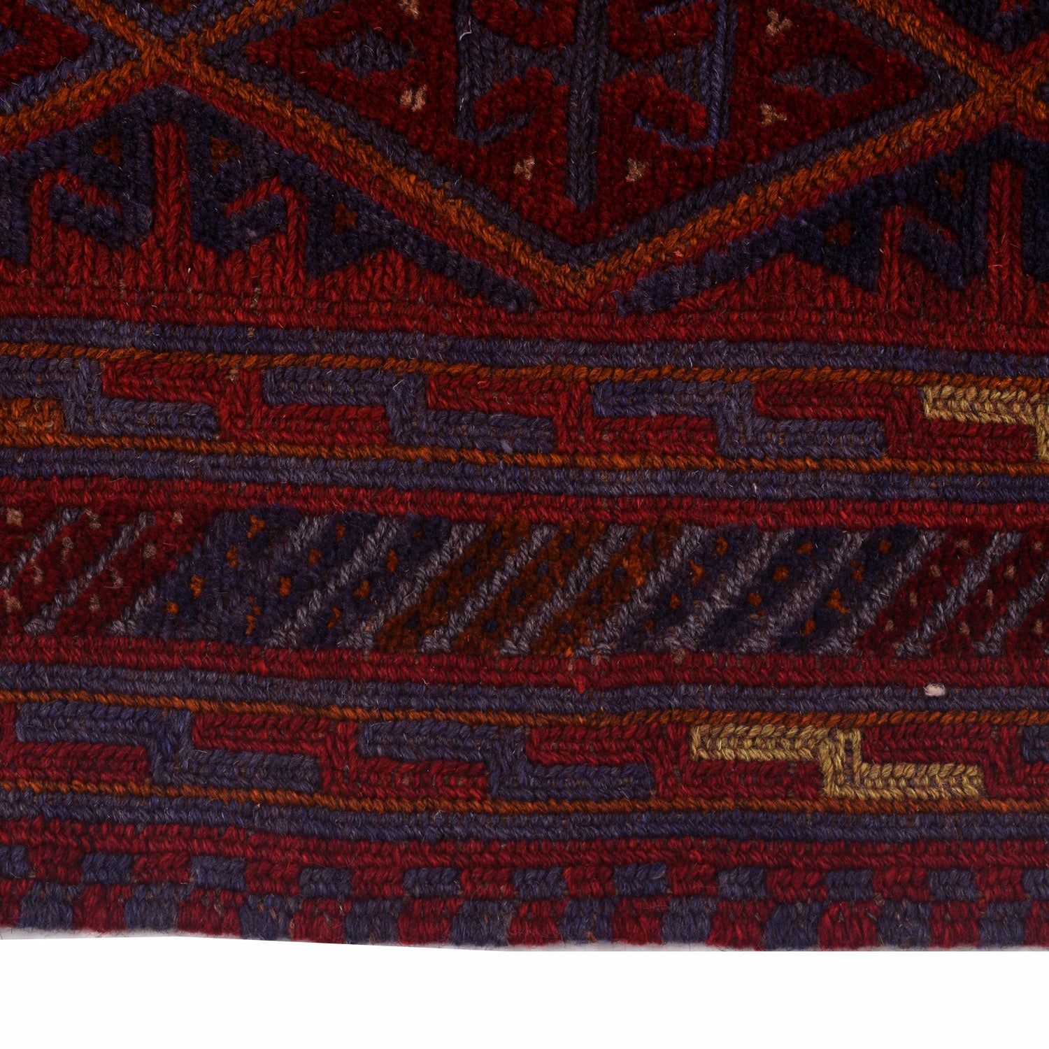 Hand Knotted Mashwani Area Rug 3' 7" x 4' 2" ft / 110 x 126 cm - No. W17915