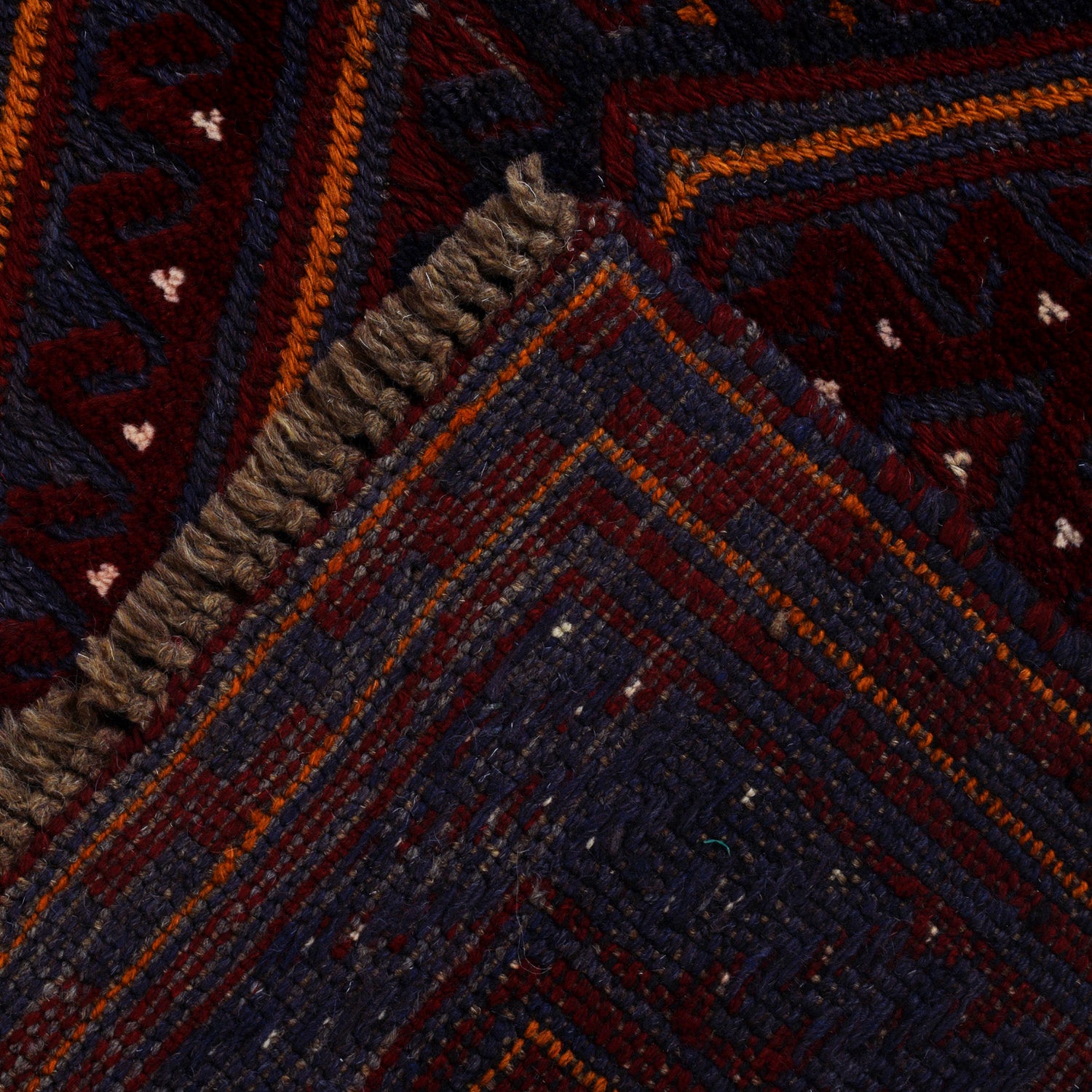 Hand Knotted Mashwani Area Rug 3' 8" x 4' 1" ft / 112 x 125 cm - No. W17921