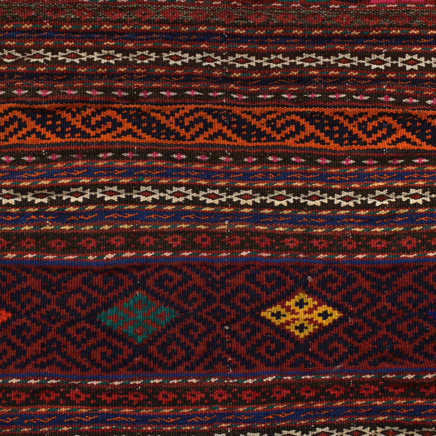 Handmade Flatweave Kilim 4' 2" x 6' 7" ft / 127 x 200 cm - No. W17961