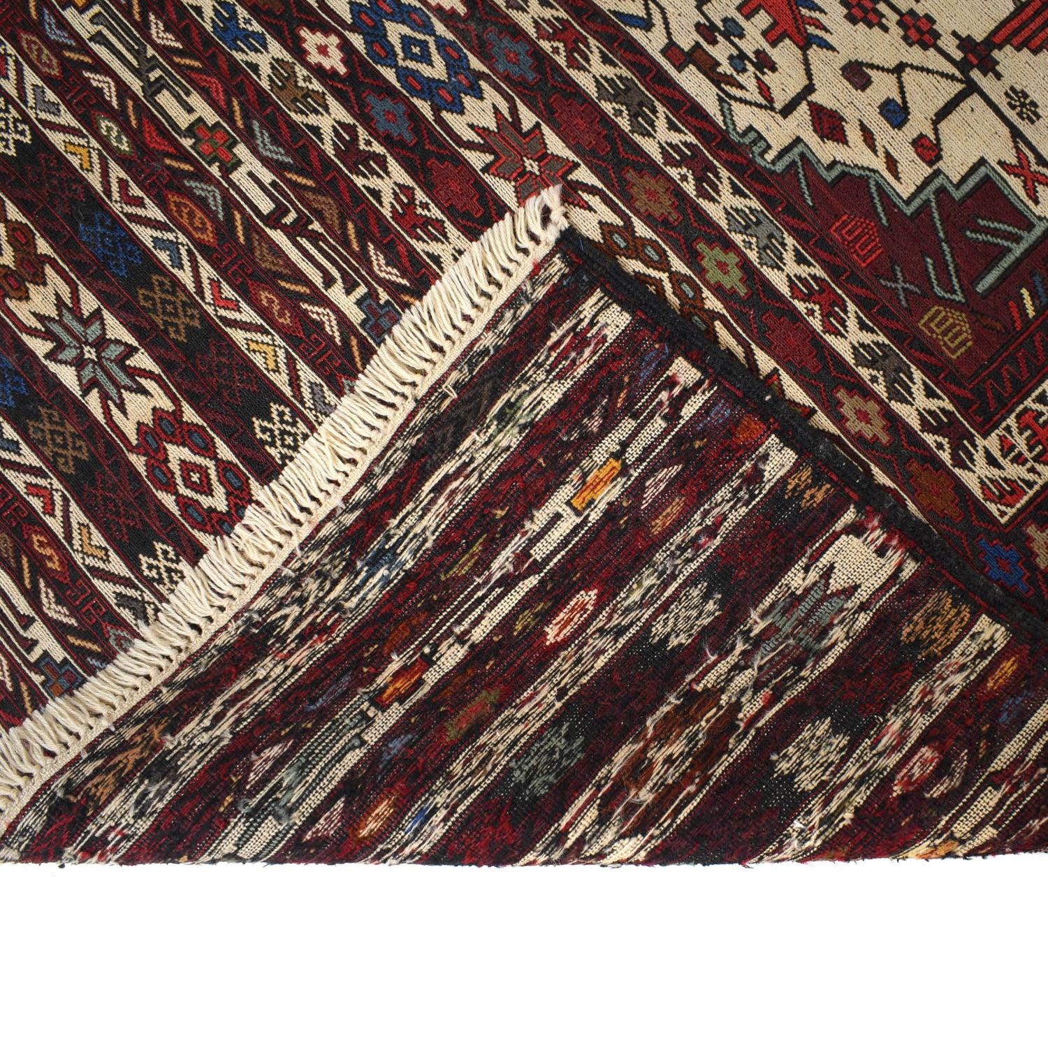 Handmade Maliki Kilim 4' 2" x 6' 7" ft / 126 x 200 cm - No. W18031