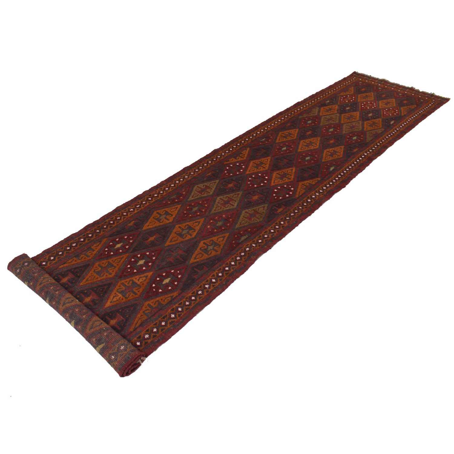 Multi Color Mashwani Long Runner 2' 6" x 13' 0" ft / 77 x 397 cm - No. W18046