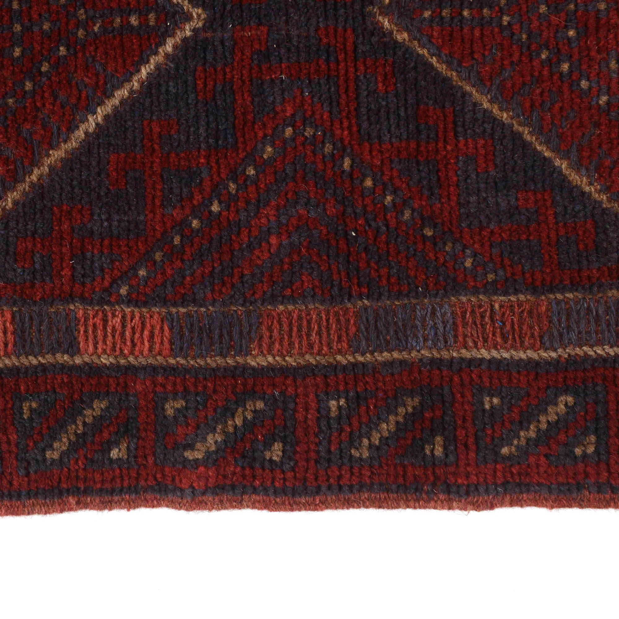 Hand Knotted Mashwani Runner Rug 1' 11" x 7' 3" ft / 59 x 220 cm - No. W18062