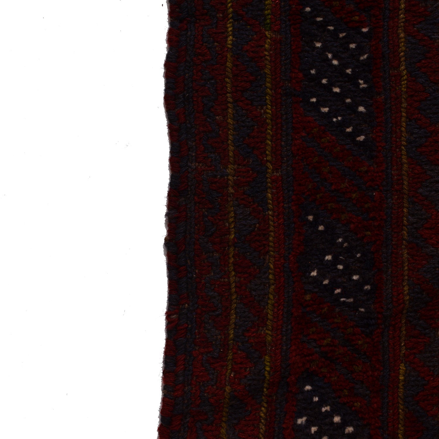 Red Mashwani Area Rug 4' 10" x 6' 1" ft / 148 x 186 cm - No. W18113