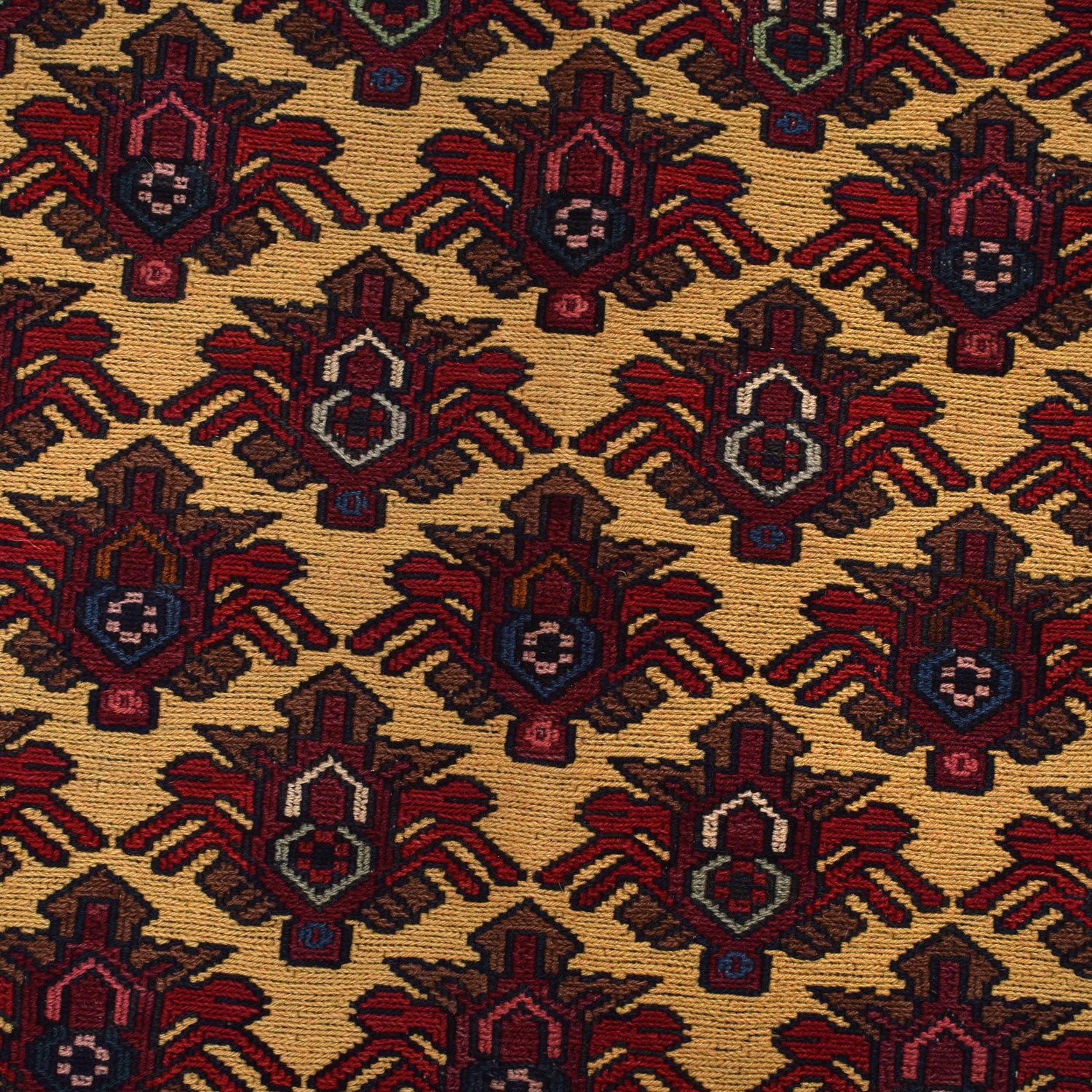 Handmade Maliki Kilim 4' 0" x 6' 2" ft / 123 x 187 cm - No. W18127