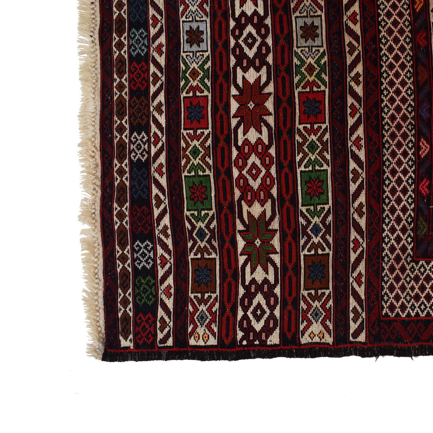 Handmade Maliki Kilim 4' 1" x 6' 1" ft / 124 x 186 cm - No. W18131