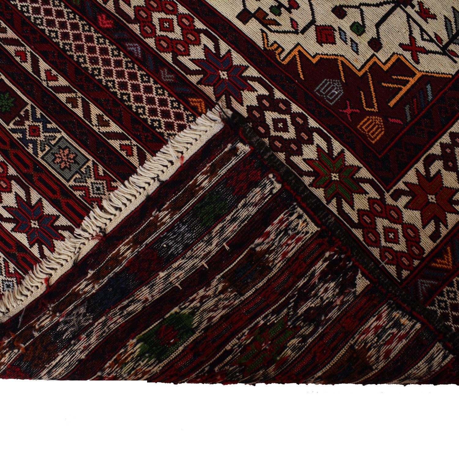 Handmade Maliki Kilim 4' 1" x 6' 1" ft / 124 x 186 cm - No. W18131