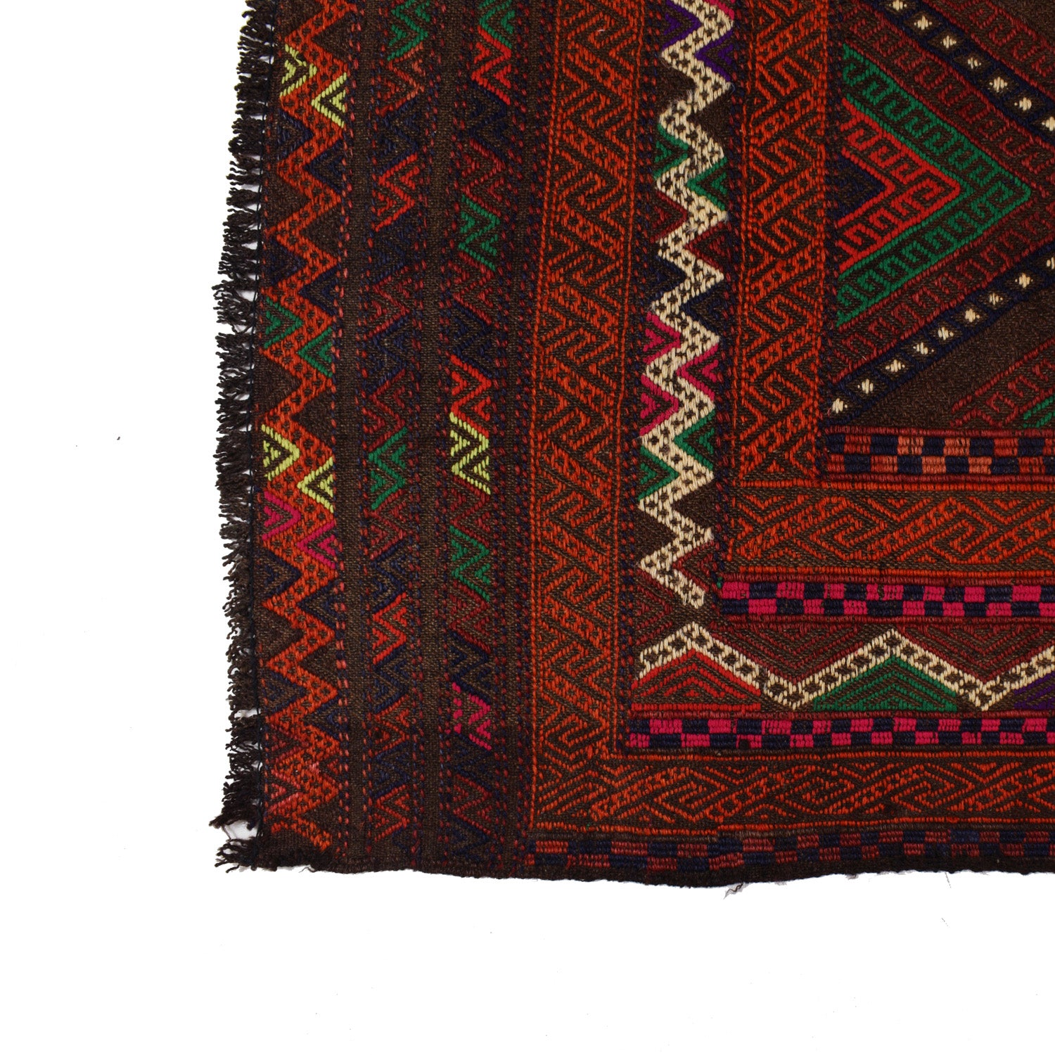 Hand Knotted Suzuni Kelim 4' 4" x 6' 7" ft / 132 x 201 cm - No. W18134