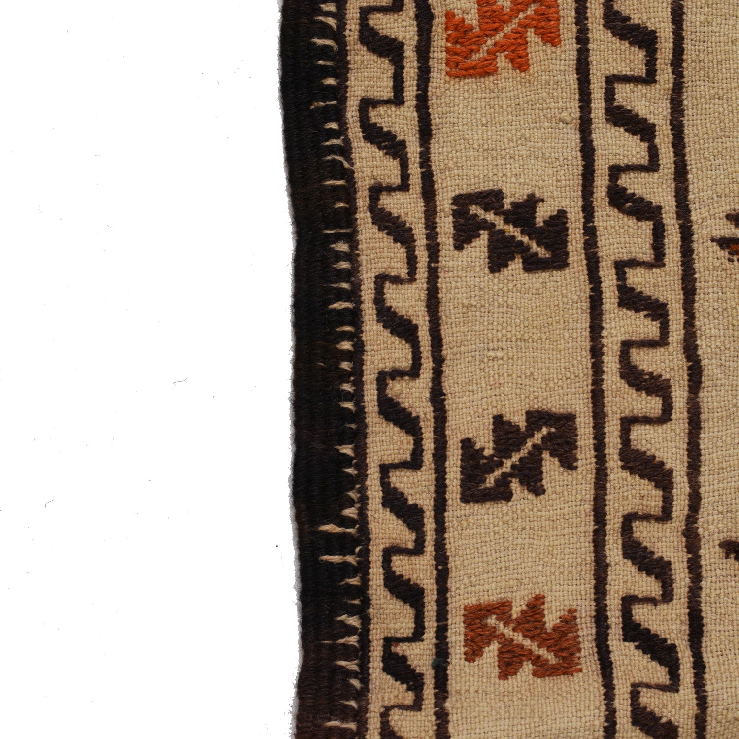 Handmade Soumak Kelim 4' 3" x 6' 5" ft / 130 x 196 cm - No. W18136