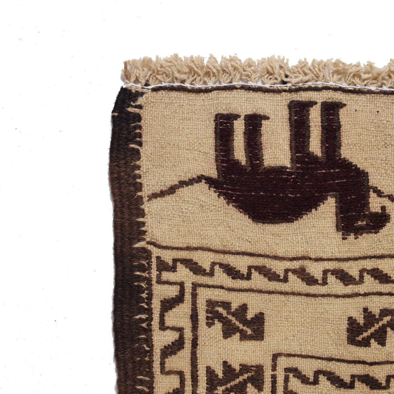 Handmade Soumak Kelim 4' 3" x 6' 5" ft / 130 x 196 cm - No. W18136