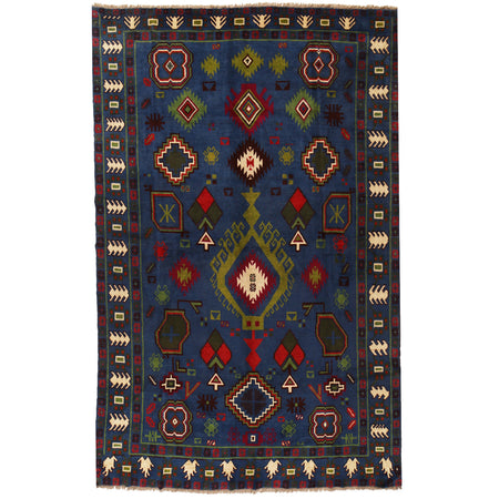 Kohistani Medium Size Area Rug  6' 11" x 10' 1" ft / 212 x 308 cm - No. W18142