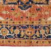 Handmade Persian Design Heriz Carpet 3' 7" x 6' 0" ft / 110 x 184 cm - No. W18175