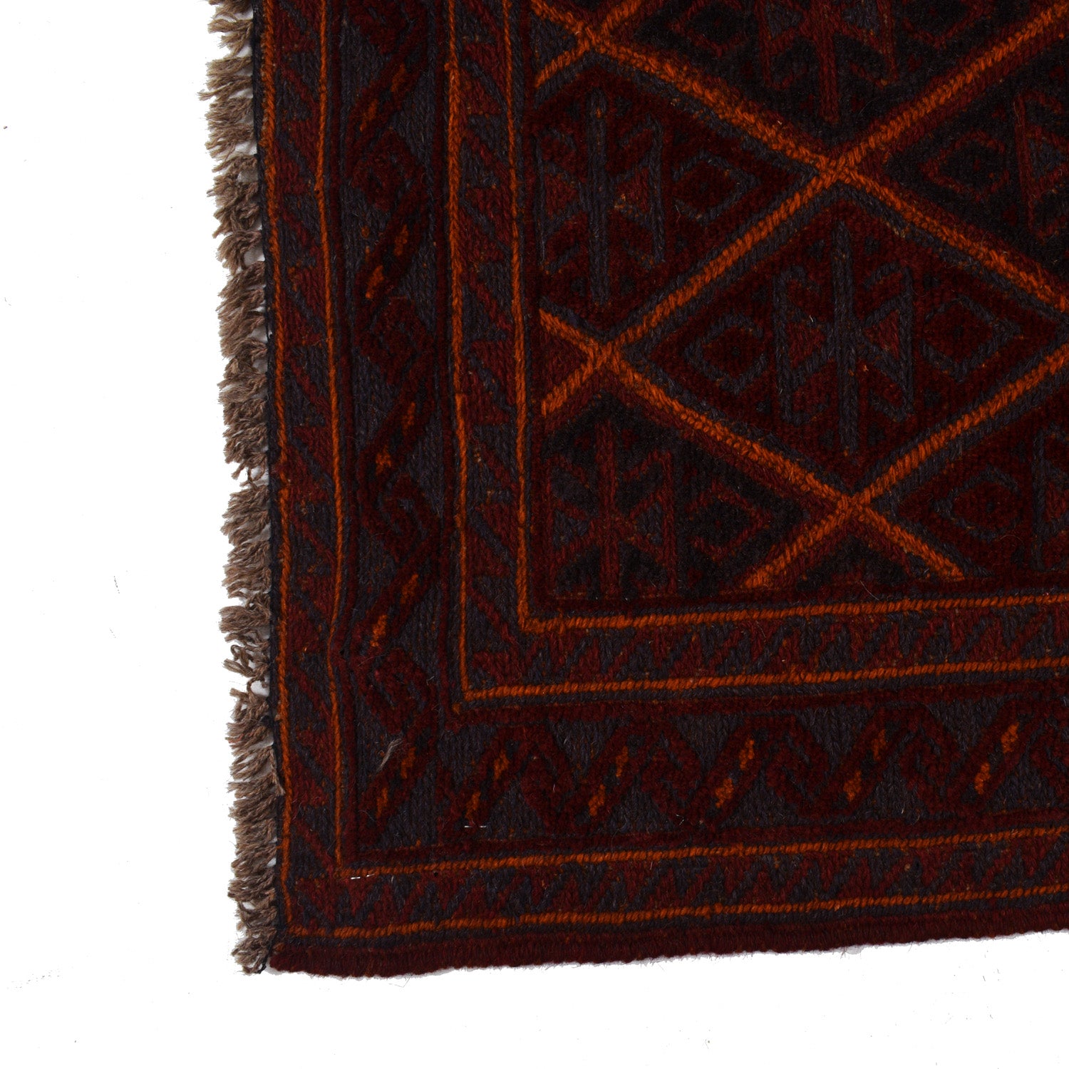 Small Square Mashwani Rug 3' 9" x 4' 0" ft / 114 x 121 cm - No. W18183
