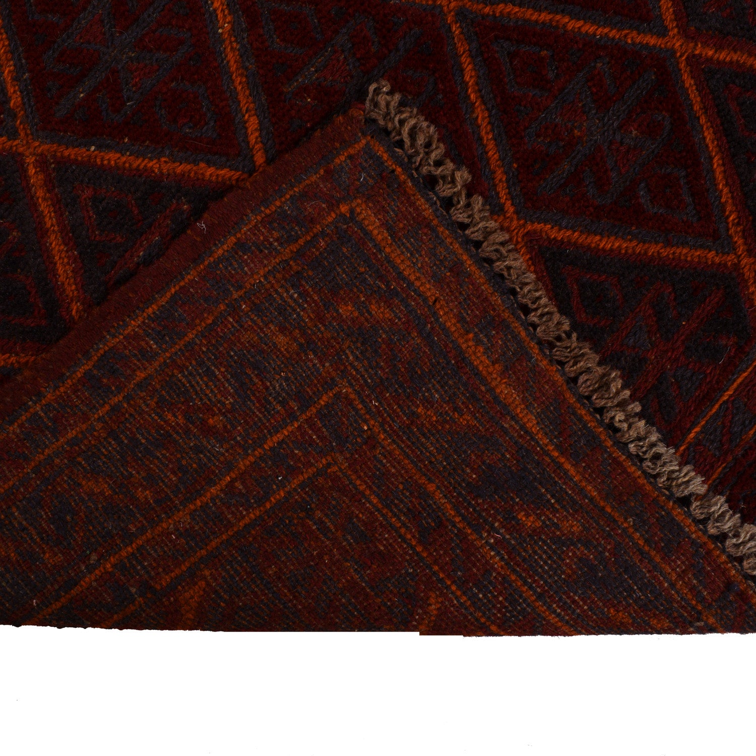 Small Square Mashwani Rug 3' 9" x 4' 0" ft / 114 x 121 cm - No. W18183