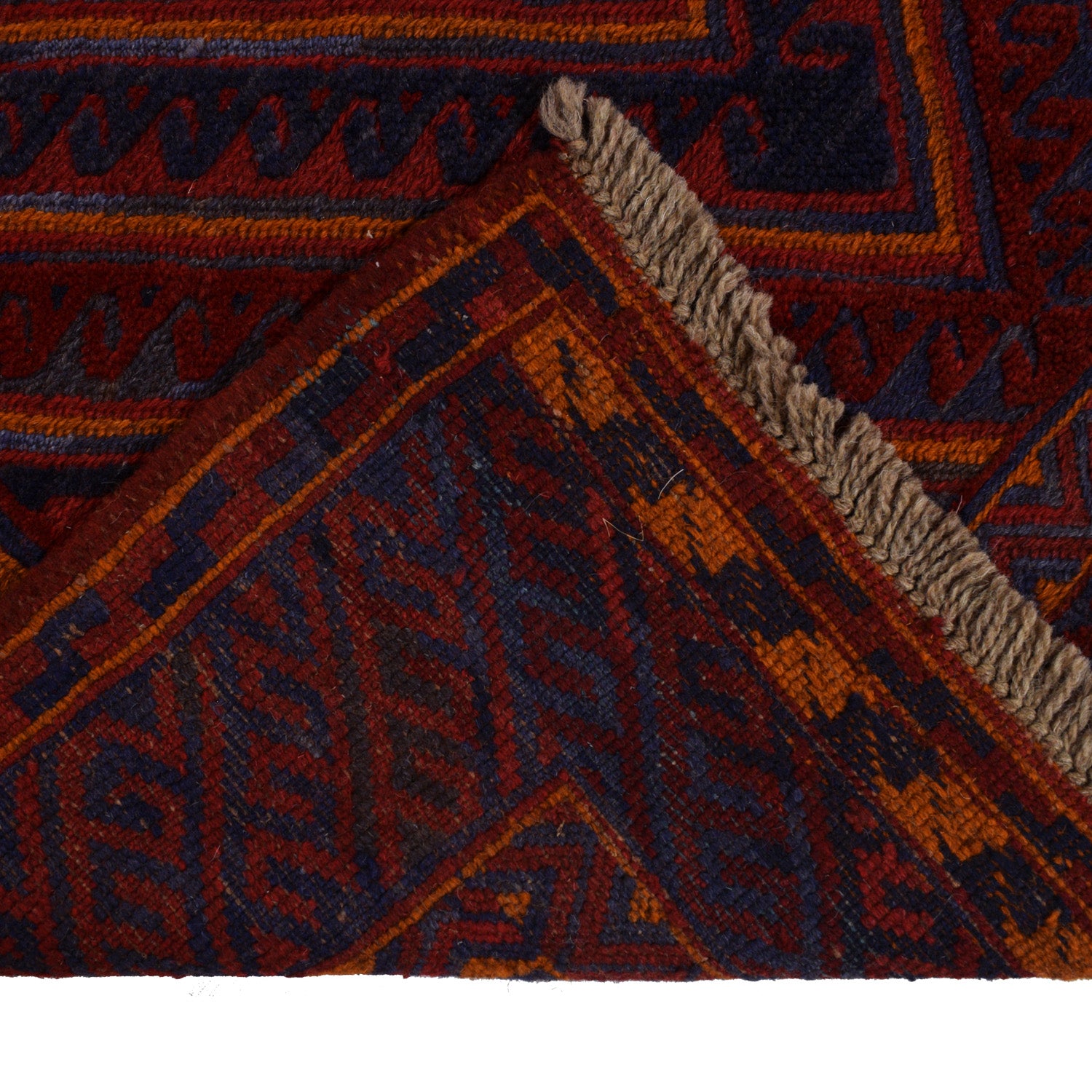 Hand Knotted Mashwani Area Rug 3' 8" x 4' 4" ft / 112 x 132 cm - No. W18185