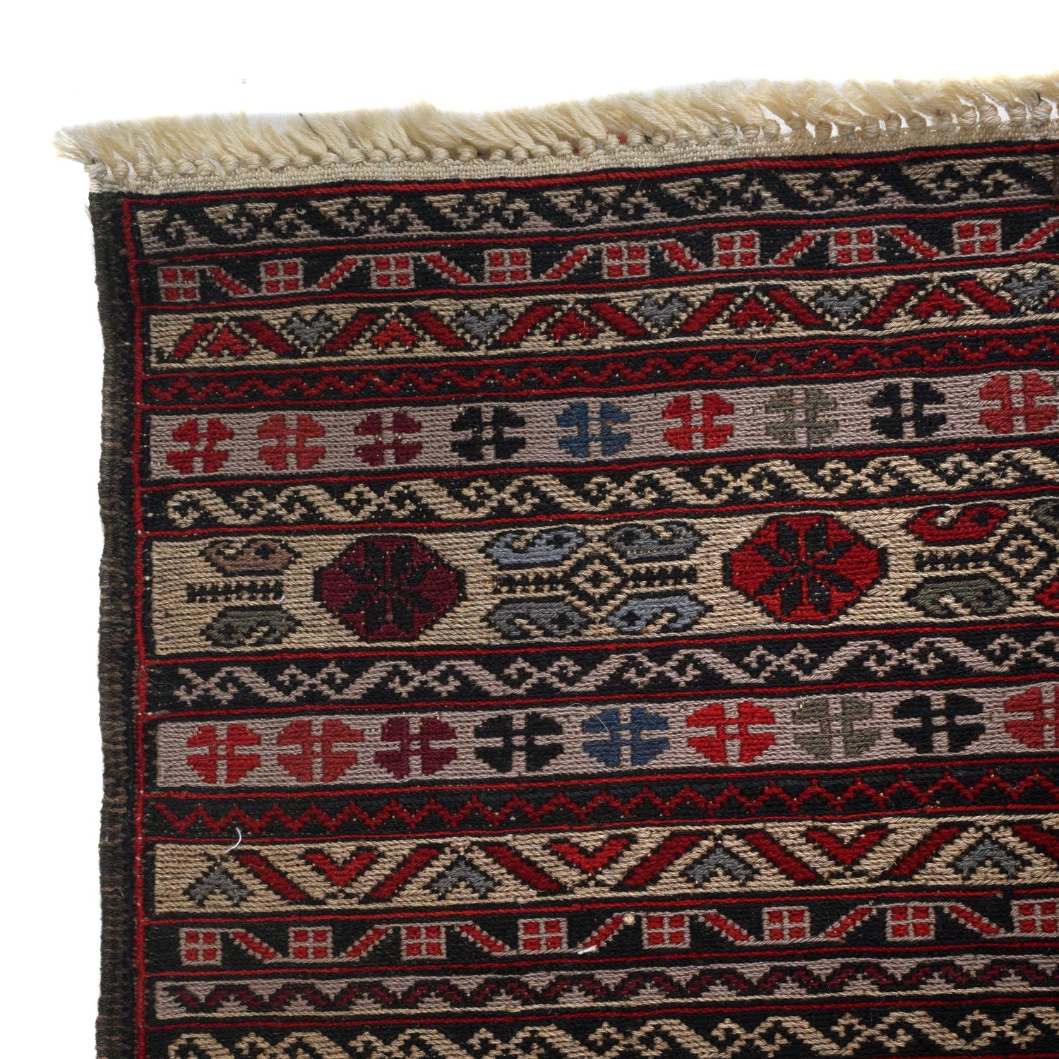 Handmade Maliki Kilim 4' 2" x 6' 7" ft / 128 x 200 cm - No. W18152