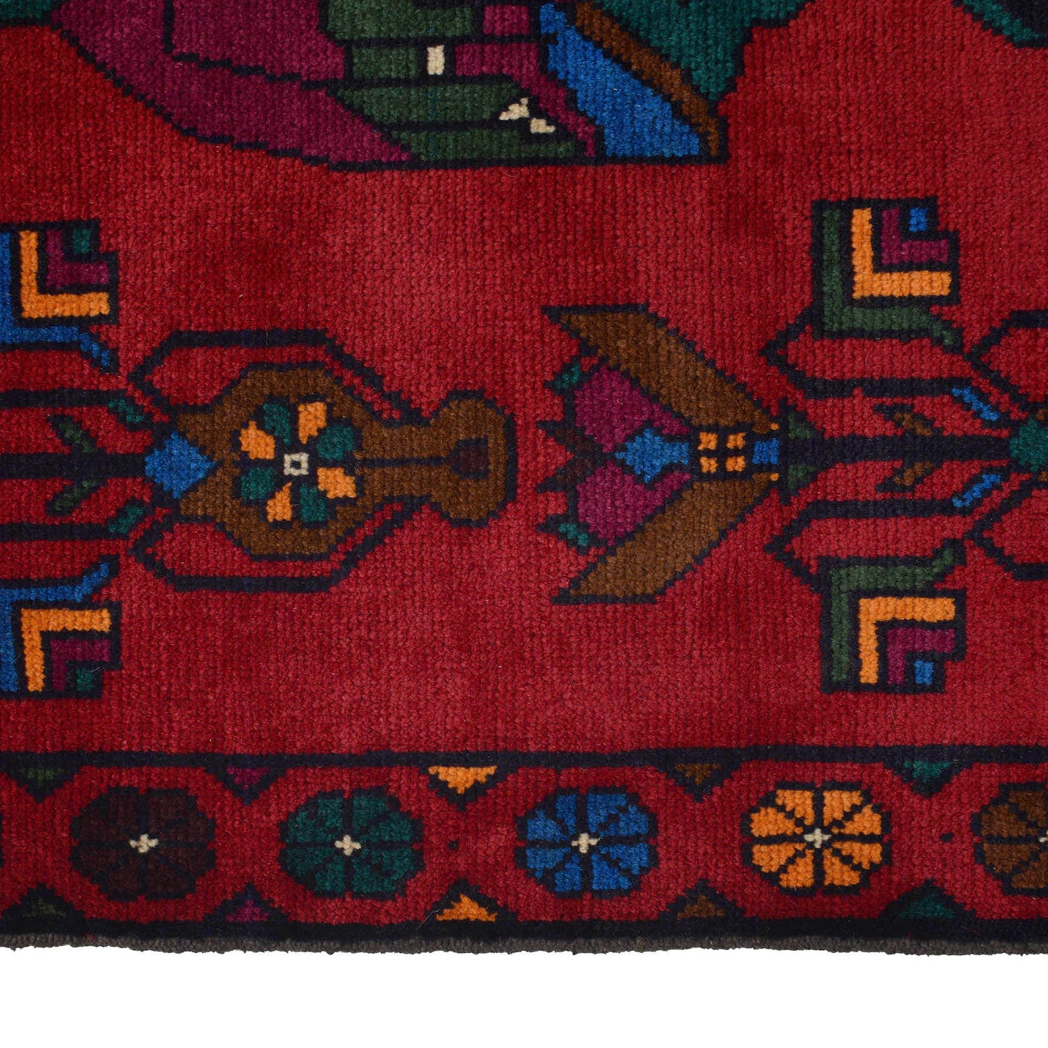 Handmade Pictorial Carpet 2' 10" x 4' 6" ft / 86 x 137 cm - No. W18312