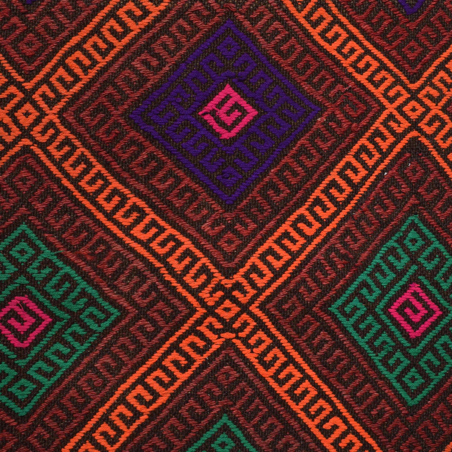 Handmade Flatweave Kilim Runner 2' 4" x 8' 8" ft / 70 x 263 cm - No. W18370