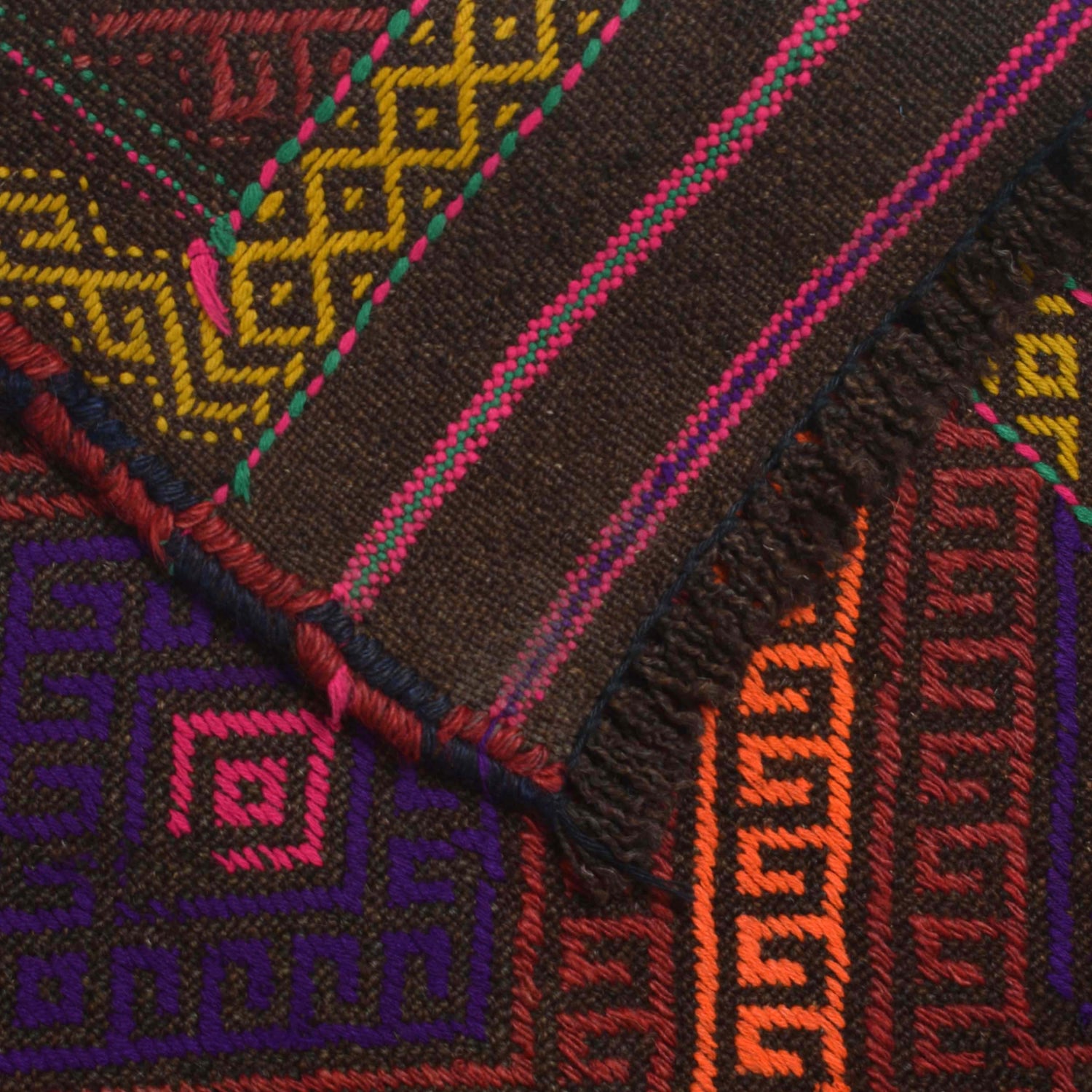 Handmade Flatweave Kilim Runner 2' 4" x 8' 8" ft / 70 x 263 cm - No. W18370