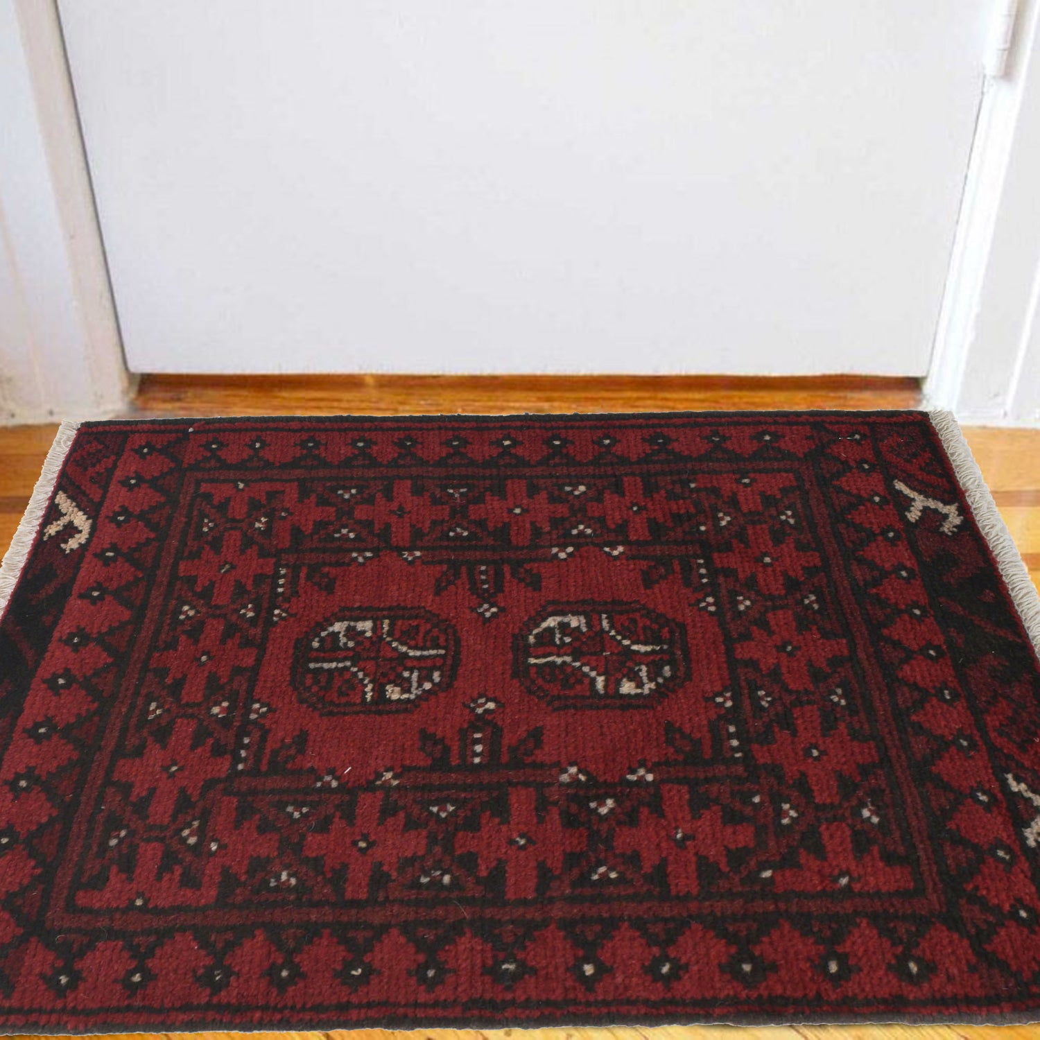 Handmade Door Mat 1' 7" x 2' 2" ft / 48 x 67 cm - No. W27161