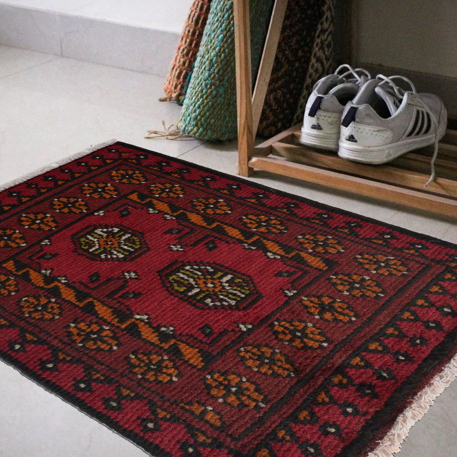 Handmade Akhcha 1' 7" x 2' 2" ft / 47 x 65 cm - No. W27234