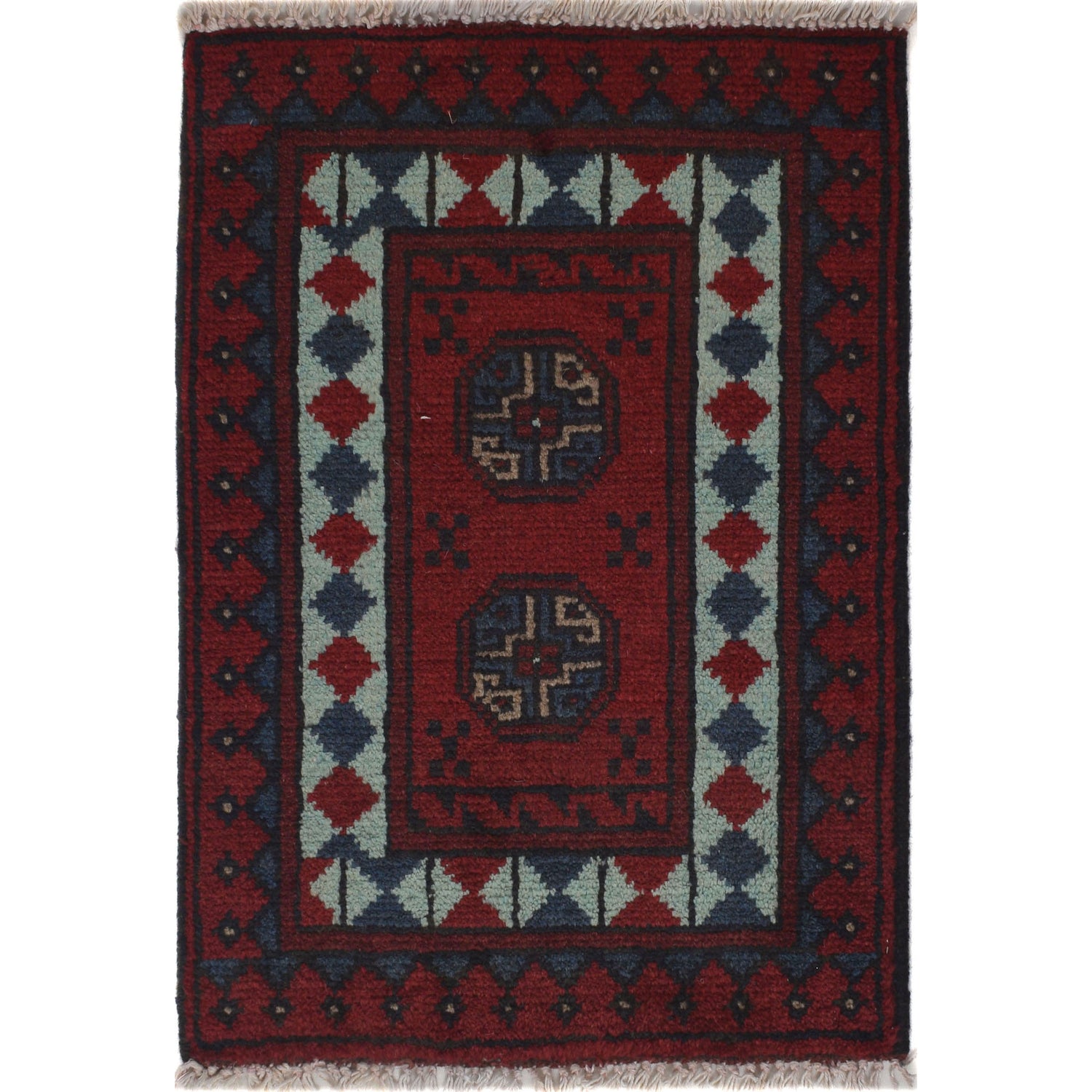 Handmade Mat 1' 5" x 2' 1" ft / 44 x 64 cm - No. W27243