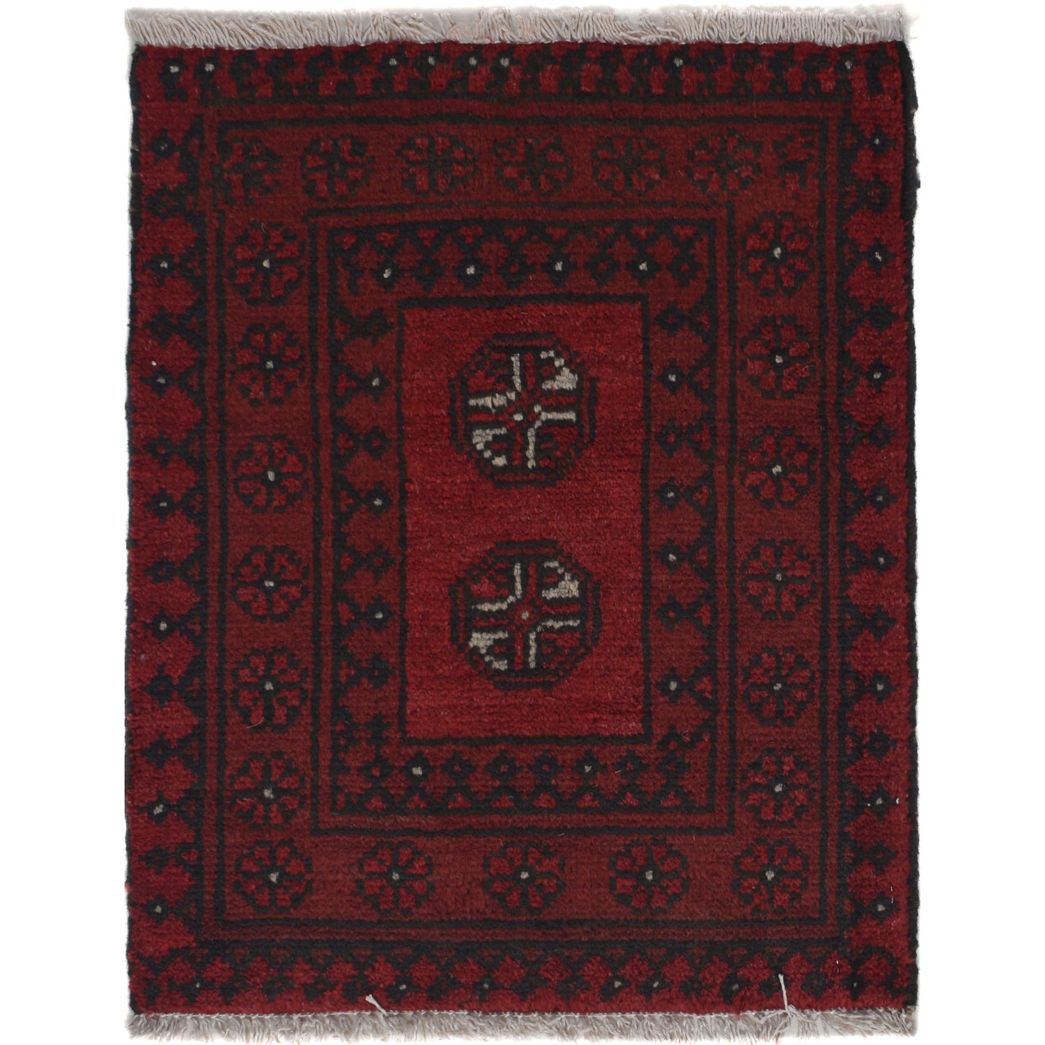 Handmade Floor Mat 1' 7" x 2' 0" ft / 49 x 60 cm - No. W27244