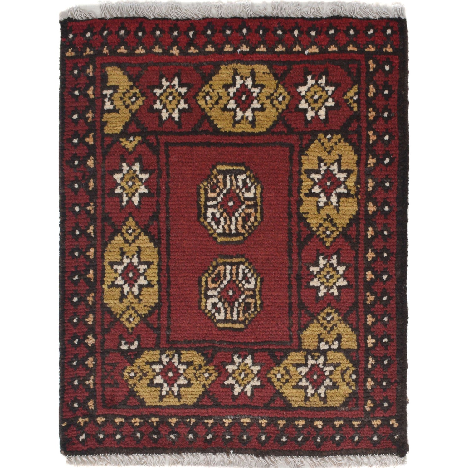 Handmade Door Mat 1' 7" x 2' 1" ft / 48 x 63 cm - No. W27249