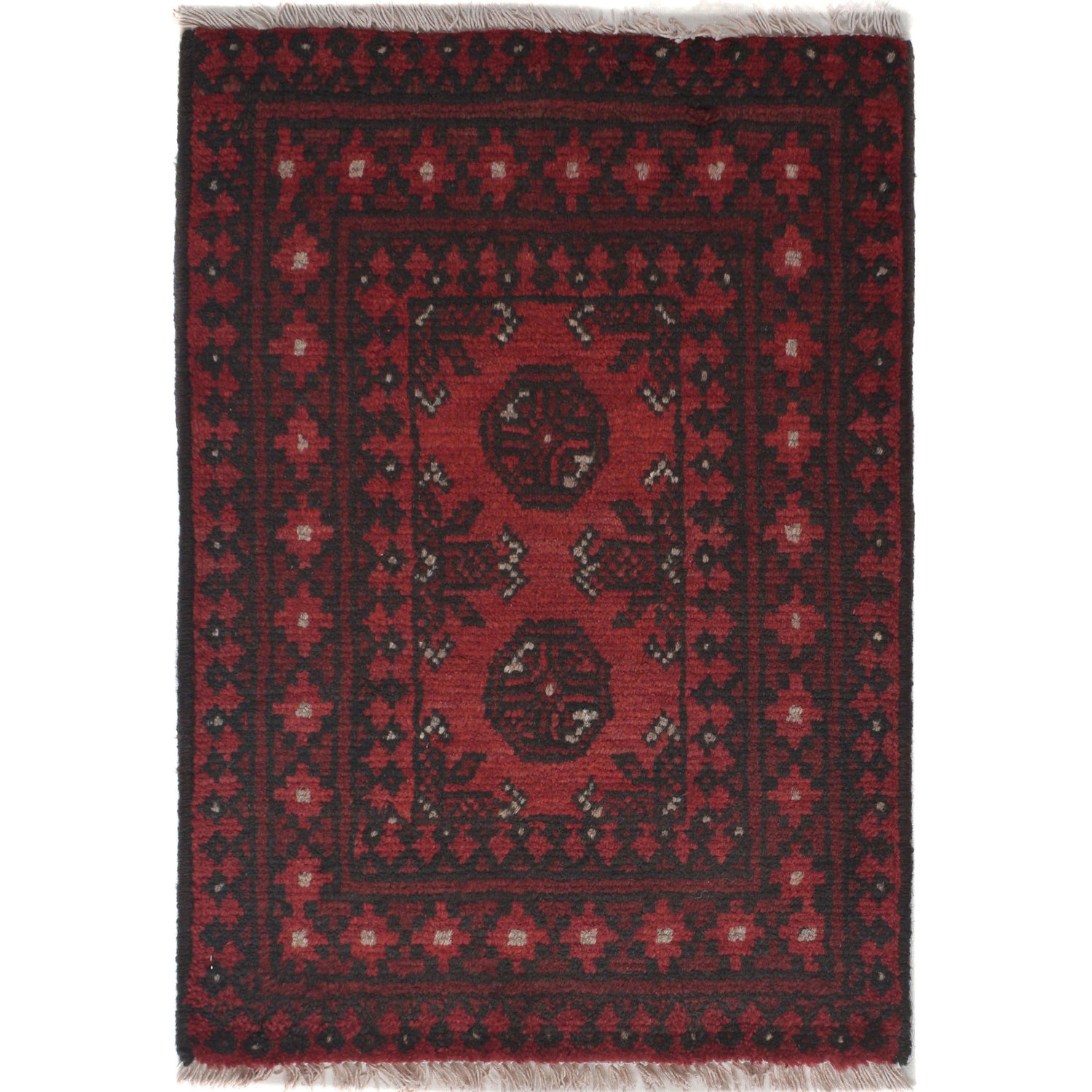 Handmade Foot Mat 1' 7" x 2' 4" ft / 49 x 71 cm - No. W27250