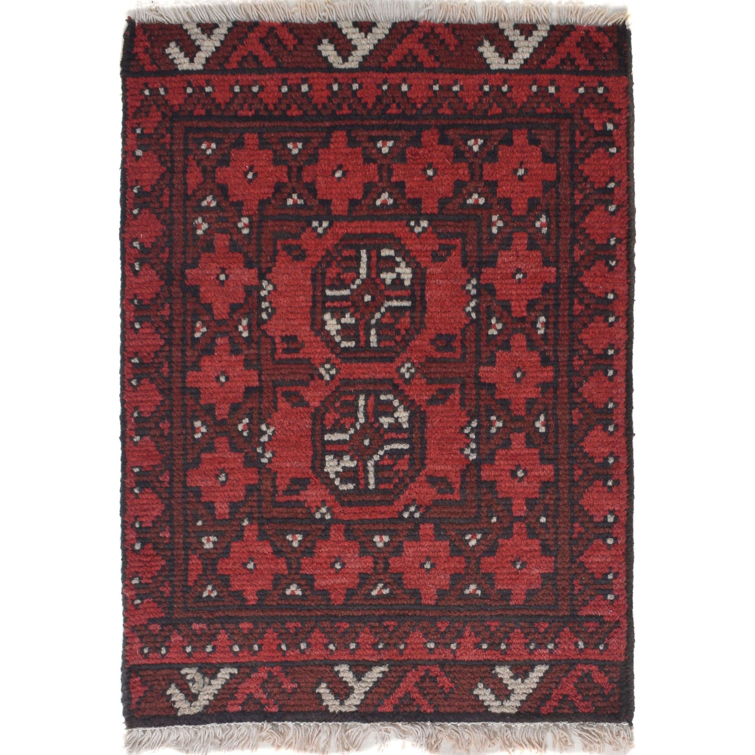 Handmade Floor Mat 1' 7" x 2' 2" ft / 47 x 65 cm - No. W27256