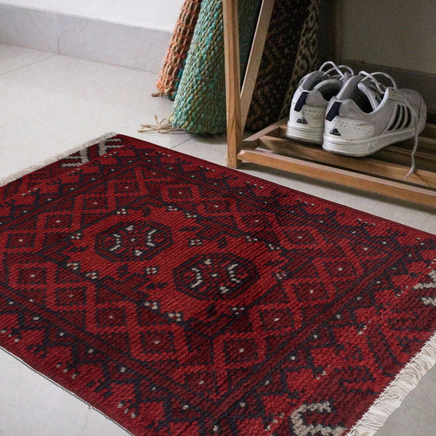 Handmade Doormats 1' 6" x 2' 0" ft / 46 x 62 cm - No. W27264