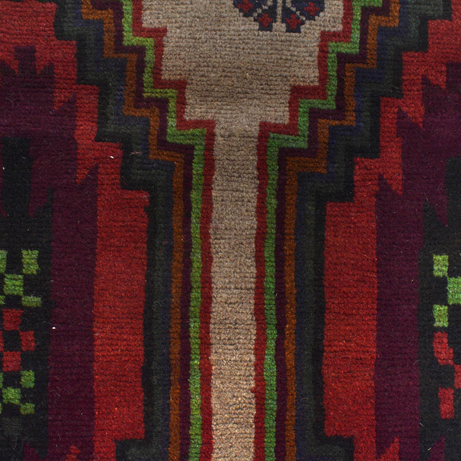 Beige Color Baluchi Rug 4' 1" x 6' 1" ft / 125 x 186 cm - No. W27266