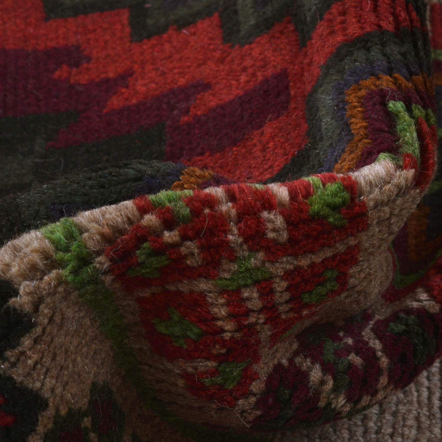 Beige Color Baluchi Rug 4' 1" x 6' 1" ft / 125 x 186 cm - No. W27266