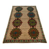 Tan Color Baluchi Rug 4' 0" x 6' 6" ft / 122 x 199 cm - No. W27272