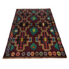 Dark Purple Color Baluchi Rug 4' 4" x 6' 4" ft / 132 x 194 cm - No. W27275