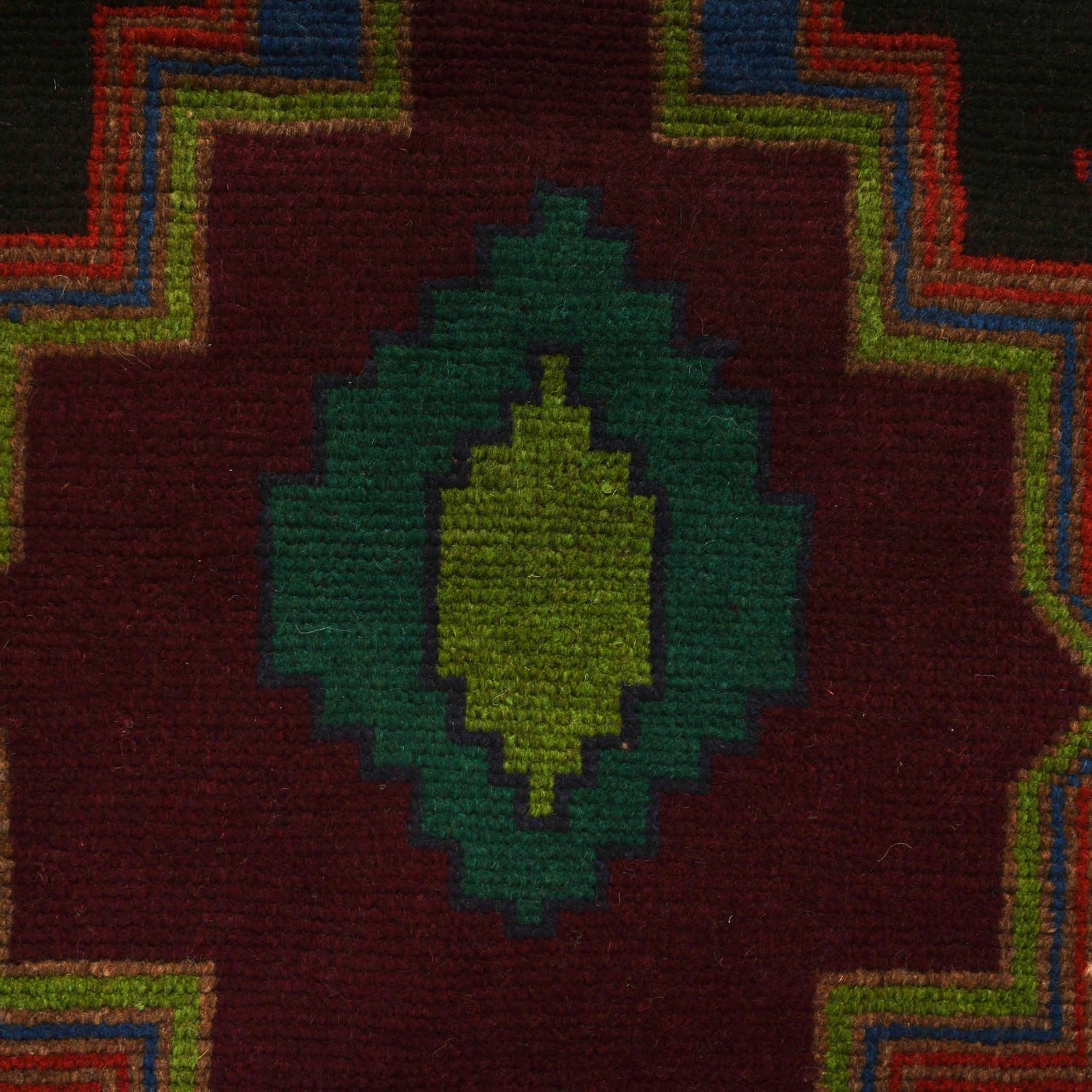 Dark Purple Color Baluchi Rug 4' 4" x 6' 4" ft / 132 x 194 cm - No. W27275