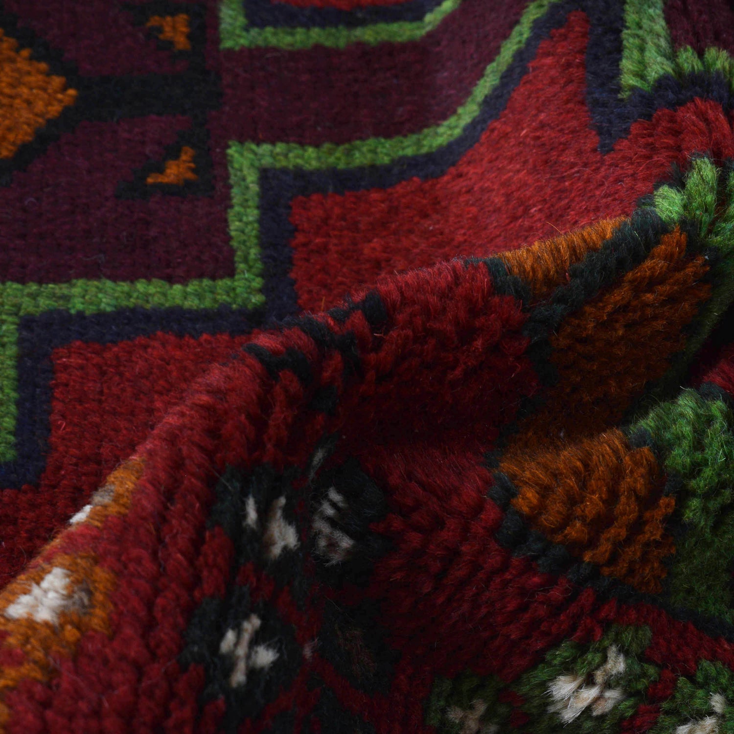 Handmade Balochi Rug 4' 0" x 6' 6" ft / 122 x 199 cm - No. W27280