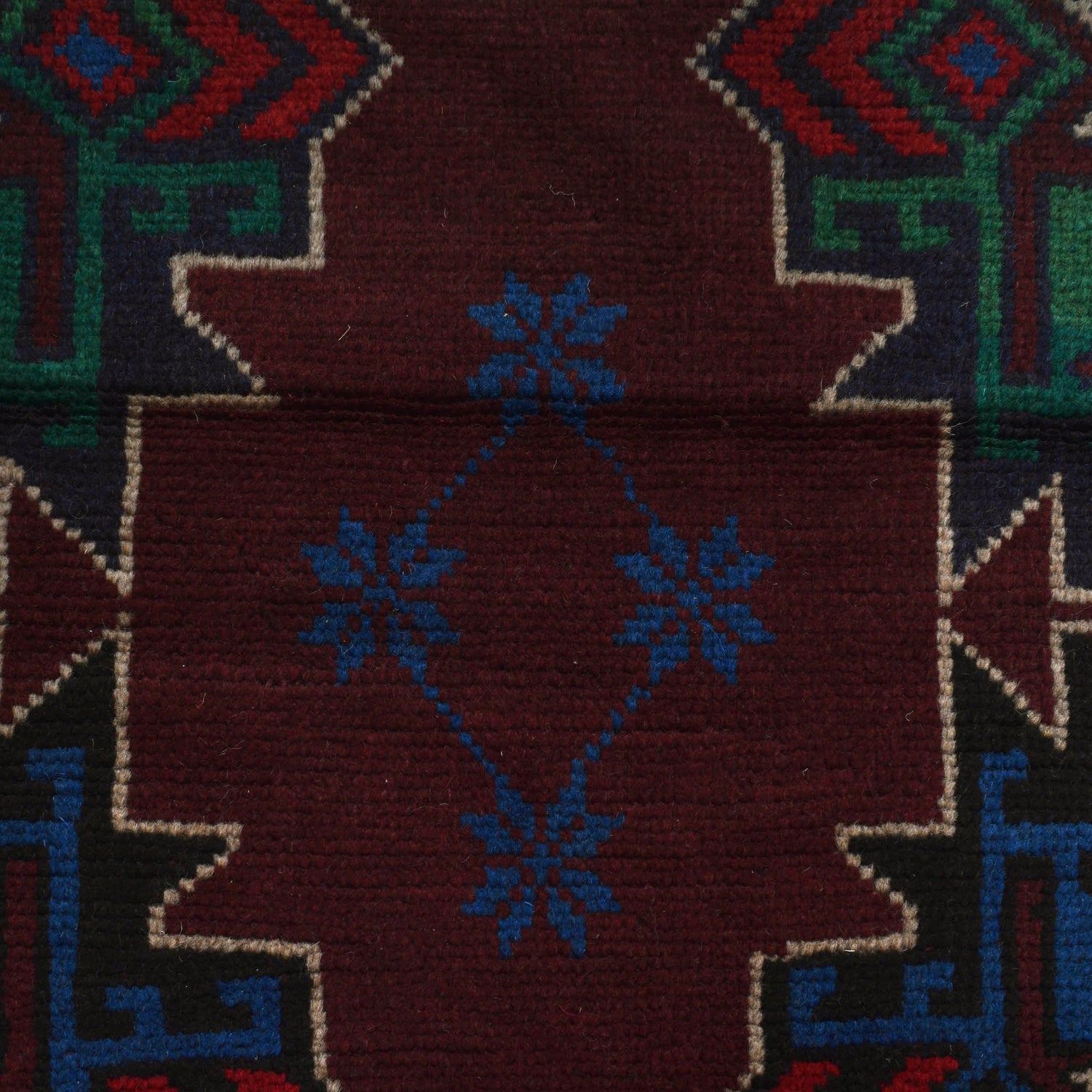 Handmade Balochi Rug 4' 2" x 6' 4" ft / 128 x 194 cm - No. W27281
