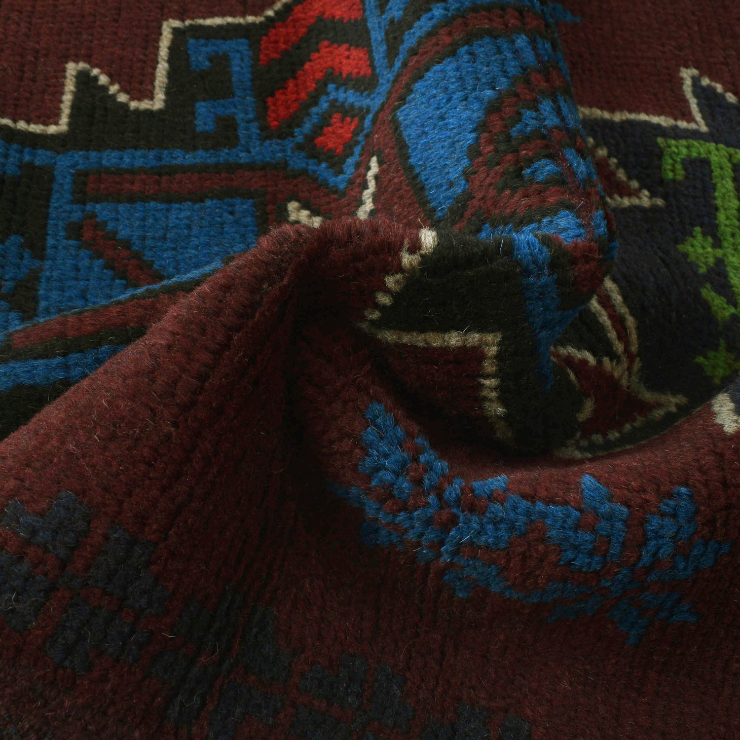 Handmade Balochi Rug 4' 2" x 6' 4" ft / 128 x 194 cm - No. W27281