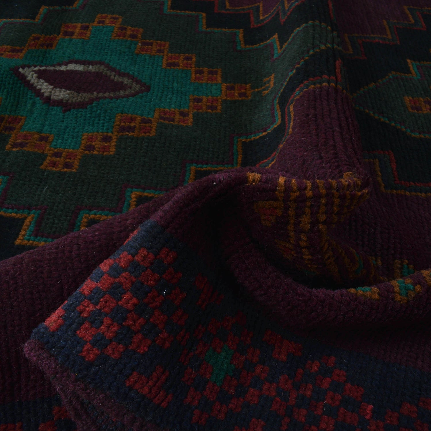 Handmade Balochi Rug 3' 12" x 6' 7" ft / 121 x 200 cm - No. W27282