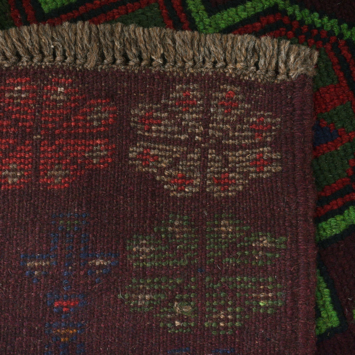 Handmade Balochi Rug 4' 0" x 6' 5" ft / 123 x 195 cm - No. W27283