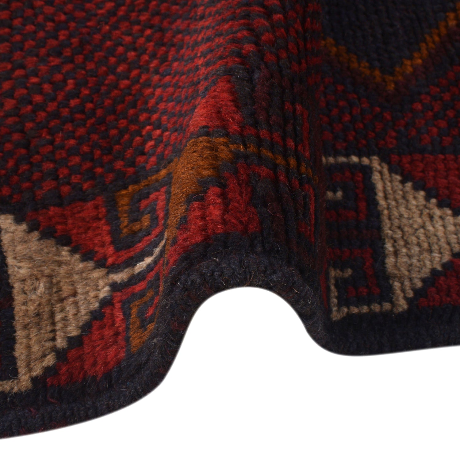 Handmade Balochi Rug 3' 10" x 7' 1" ft / 118 x 215 cm - No. W27284