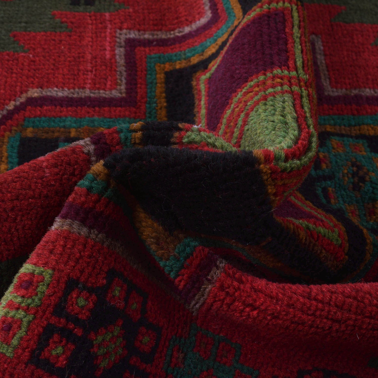 Handmade Balochi Rug 4' 3" x 6' 10" ft / 129 x 209 cm - No. W27285