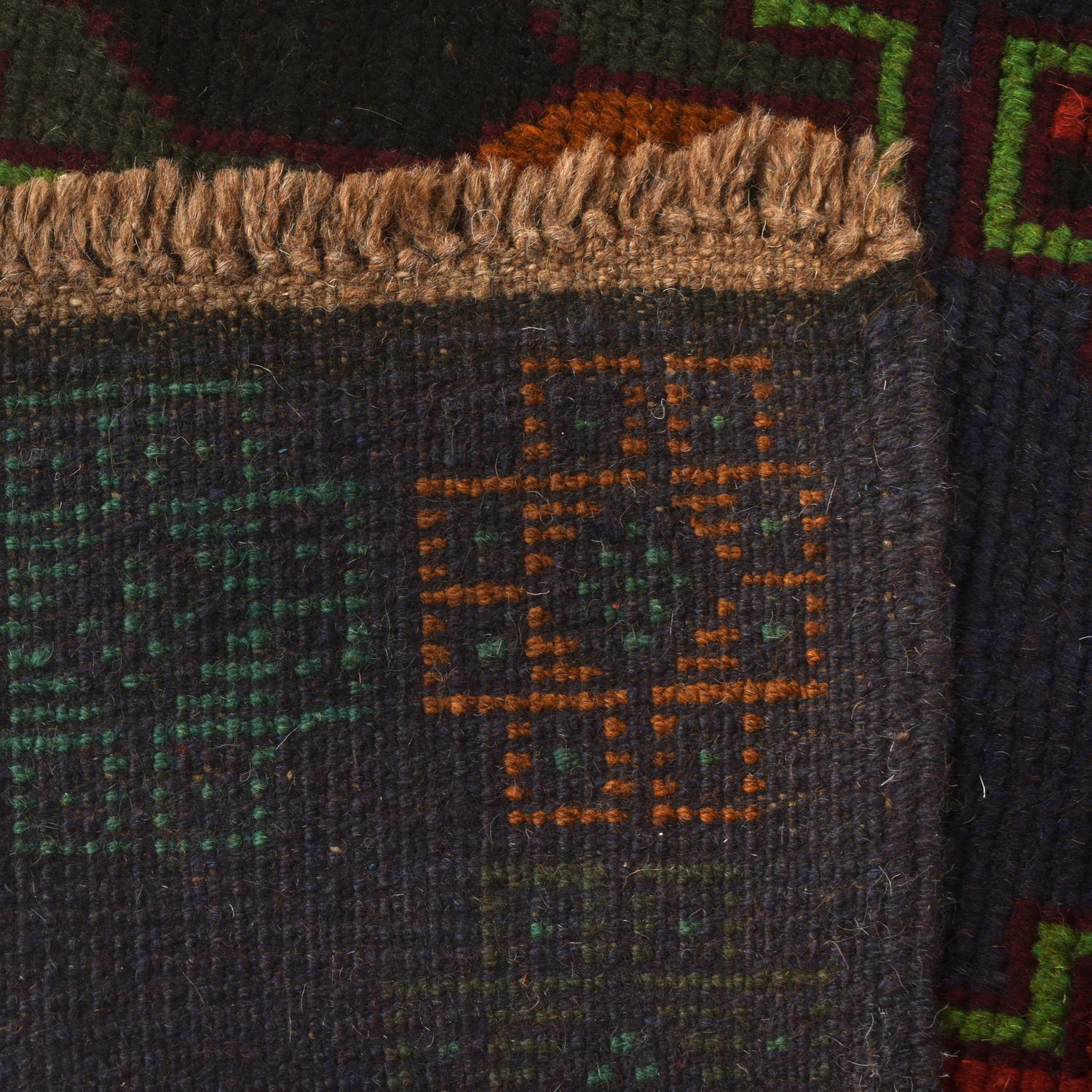 Handmade Balochi Rug 4' 2" x 6' 6" ft / 126 x 199 cm - No. W27287