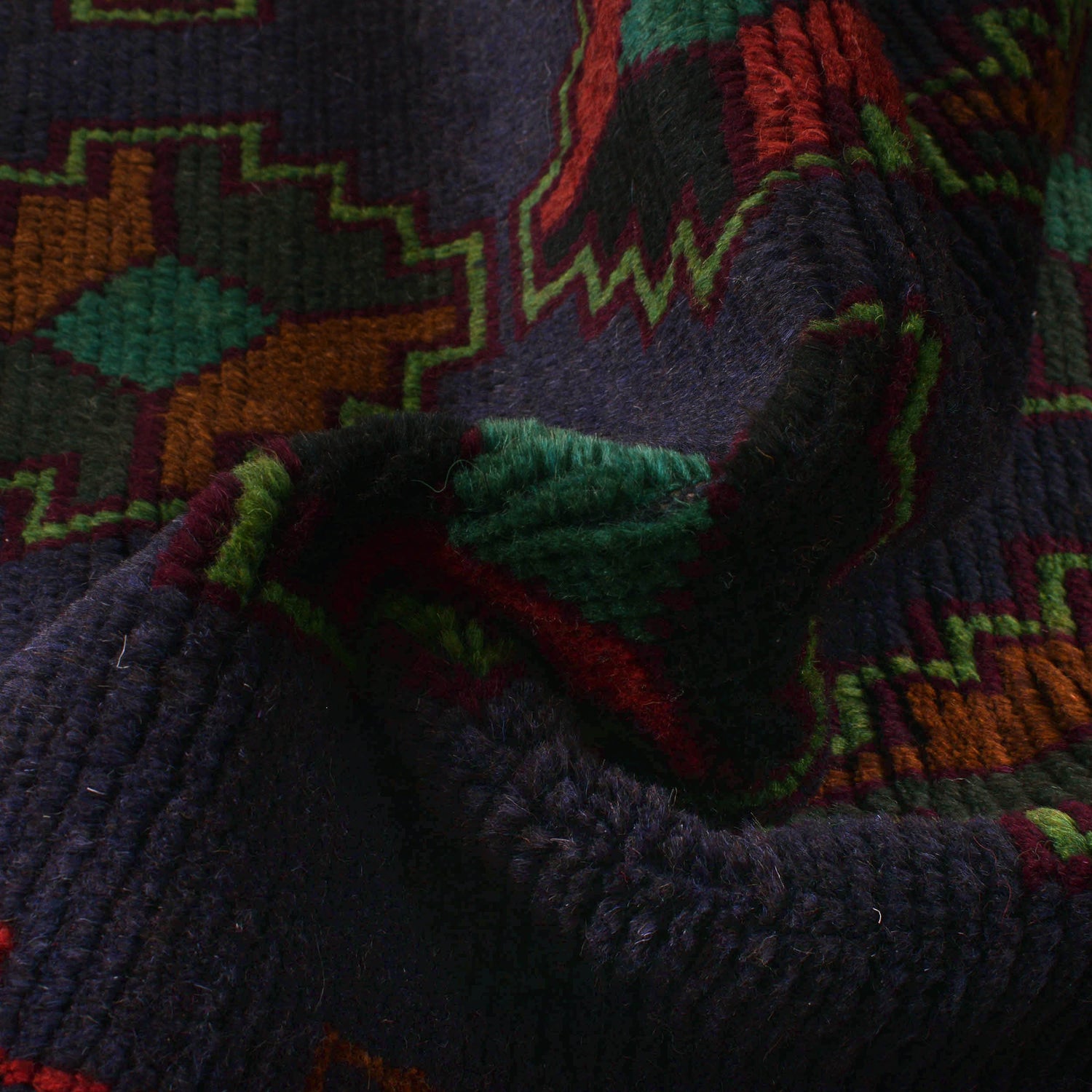 Handmade Balochi Rug 4' 2" x 6' 6" ft / 126 x 199 cm - No. W27287